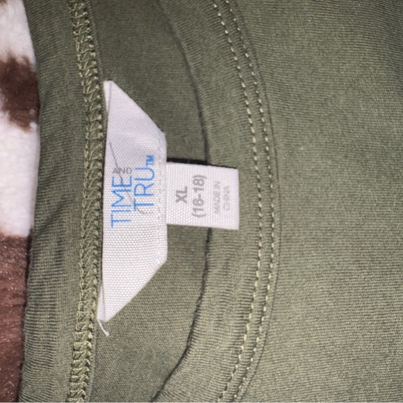 Time and Tru Olive Green Dress - Picture 2 of 3